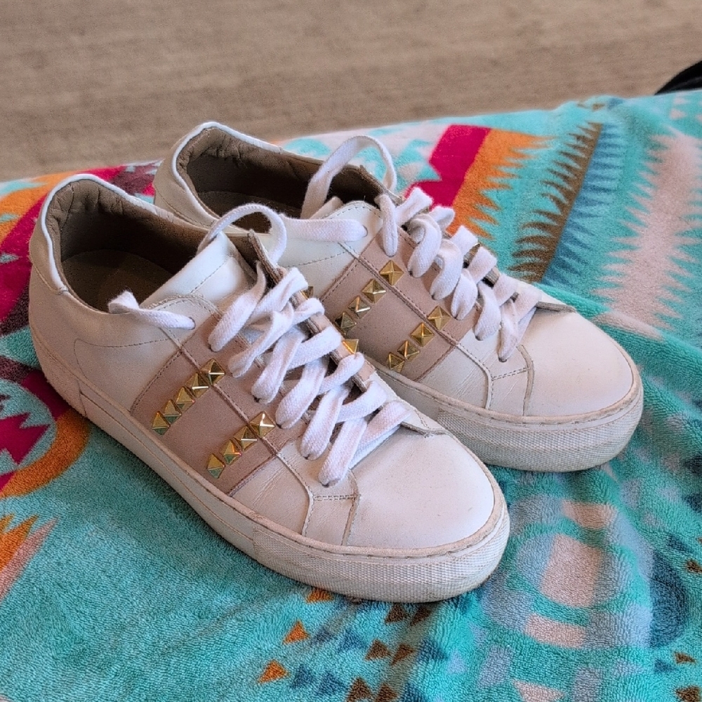 Michele Lopriore Gold Studded Sneakers 6